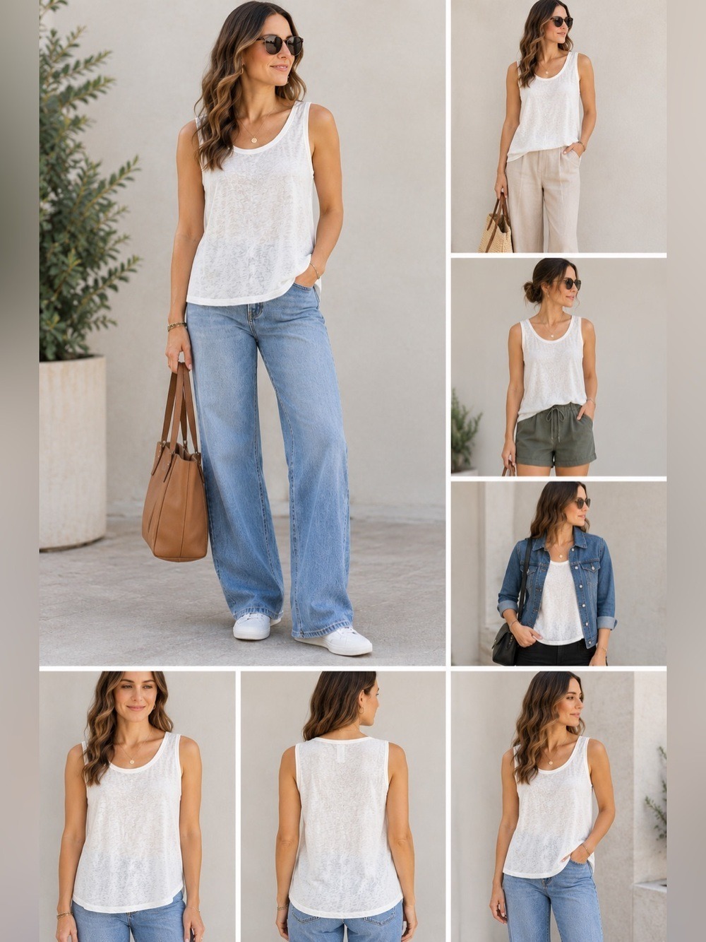 Banana Republic NWT linen Cream Slub Top